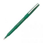 PILOT STYLO FEUTRE POINTE FINE BAGUÉE MÉTAL ENCRE VERTE CORPS PLASTIQUE COULEUR FINELINER