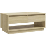 TABLE BASSE CHÊNE SONOMA 102,5X55X44 CM AGGLOMÉRÉ