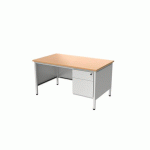 BUREAU MIN L160 CHÊNE AVEC CAISSON CONFORT 2 - ROBBERECHTS