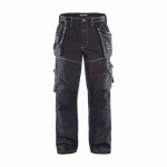 PANTALON DE TRAVAIL X1900 ARTISAN CORDURA® JEAN NOIR D112 - BLAKLADER