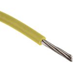 FILS DE CONNEXION RS PRO UL1007, 7 0,13 MM² 26 AWG, 300 V, PVC JAUNE, 100M ( PRIX POUR BOBINE DE 100 MÈTRES )