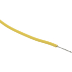 FILS DE CONNEXION RS PRO UL3266, 17 0,33 MM² 22 AWG, 300 V, XLPE JAUNE, 100M ( PRIX POUR BOBINE DE 100 MÈTRES )