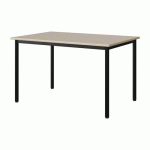 TABLE MALIBU 120X80 T5 4P ST ISOS BEIGE 1460/BEIGE NOIR 9005