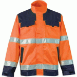 VESTE HAUTE VISIBILITÉ ORANGE ET BLEU MARINE TAILLE XL - SINGER SAFETY