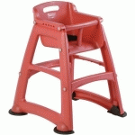 CHAISE ENFANT STURDY CHAIR ROUGE - RUBBERMAID