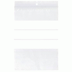 LOT DE 14 - SACHET AVEC FERMETURE À PRESSION, 80 X 120 MM