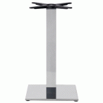 PIED TABLE TIFFANY HT 73 CM BASE CARRÉE COL 80X80 MM INOX - S-CAB