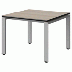 TABLE MALIBU 80X80 T3 SOUDÉ STR ACACIA/NOIR GRIS 9006