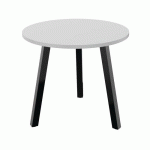 TABLE PARTAGE Ø 80 CM GRIS / NOIR - BURONOMIC