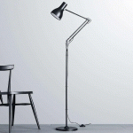 ANGLEPOISE TYPE 75 LAMPADAIRE NOIR VELOURS