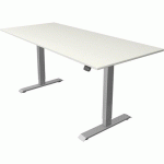 BUREAU RÈGLABLE MOVE1FONCT. MÉMOIRESILVERL180XP80CMBLANC - KERKMANN