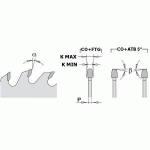 INCISEUR CARBURE CONIQUE - DIAMÈTRE 125 MM - ALÉSAGE 20 MM - 24 DENTS PLATES - EPAISSEUR 3,1 À 4,3MM - AKE