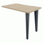 RETOUR EVIDENCE 100 X 60 CM CHÊNE NATUREL PIED ANTHRACITE - VINCO