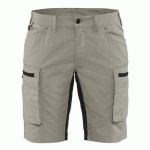 SHORT SERVICES STRETCH FEMME BEIGE/NOIR TAILLE 40 - BLAKLADER