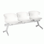 CHAISE POUTRE KOVE 3 PLACES BLANC