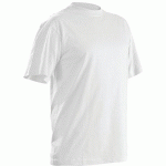 T-SHIRTS COL ROND PACK X5 BLANC TAILLE M - BLAKLADER