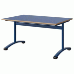 TABLE MALIBU 120X80 T4 DL STRA ALAISÉ BLEU U525/BLEU 5005
