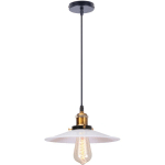 RÉTRO LUSTRE SUSPENSION INDUSTRIELLE 26CM PLAOFNNIER FER ABAT-JOUR EN MÉTAL BLANC