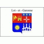 DRAPEAU LOT ET GARONNE : DIMENSIONS - 100 X 150 CM