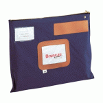 LOT DE 2 - SACOCHE COURRIER ALBA 30 X 42 CM BLEU
