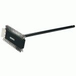 MATFER - BROSSE MÉTALLIQUE AVEC LONG MANCHE BOIS PEINT - 159103