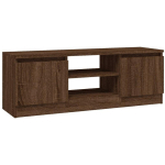 MEUBLE TV AVEC PORTE CHÊNE MARRON 102X30X36 CM