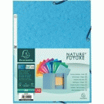 SET 50 CHEMISES 3 RABATS CARTE LUSTRÉE 400G/M2 A4 ASSORTIES - EXACOMPTA