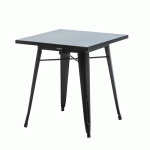 TABLE À MANGER EMPILABLE 70X70X74CM TOLIX NOIRE