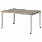 TABLE MALIBU 120X80 T3 SOUDÉ STRA ALAISÉ GRIS U727/BLC 9016