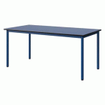 TABLE MALIBU 160X80 T5 4P STR ANTIB BLEU U525/NOIR BLEU 5005