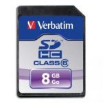 VERBATIM CARTE SDHC 8 GB + REDV 44018- VET