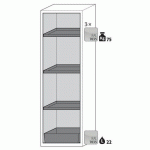 ARMOIRE SÉCURITÉ S-CLASSIC-90 S90.196.060.R JAUNE