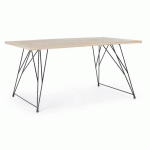 TABLE EN BOIS DESIGN INDUSTRIEL DISTRICT 160X90X H76 CM