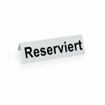 CHEVALET DE TABLE « RESERVIERT », PLASTIQUE, 12X4CM