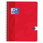 LOT DE 5 - CAHIER SPIRALE COLOR LIFE OXFORD 17 X 22 CM GRANDS CARREAUX 180 PAGES