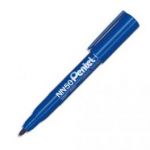 PENTEL MARQUEUR PERMANENT POINTE OGIVE CORPS PLASTIQUE ENCRE BLEUE FORMULE ÉCOLOGIQUE NN50