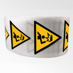 ROULEAU DE PICTOS DE DANGER - OBSTACLE EN HAUTEUR - W020 50 MM