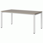 TABLE MALIBU 160X80 T5 SOUDÉ STRA ABS GRIS U727/BLC 9016