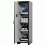 ARMOIRE SÉCURITÉ Q-CLASSIC-30 Q30.195.056 GRIS/VERT - MANUTAN COLLECTIVITÉS