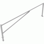 BARRIÈRE PIVOTANTE GALVANISÉ À BÉTONNER POUR CADENAS-4500MM - SCHAKE