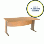 BUREAU OPÉRATIONNEL DROIT TRIADE PIEDS L 140 CM (COLORIS AU CHOIX)