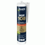 MASTIC-COLLE MS POLYMÈRE - HAUTE PERFORMANCE - 12 X 290 ML - MSP 108 BOSTIK