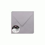 LOT DE 2 - PAQUET DE 20 ENVELOPPES POLLEN 165X165MM 120G/M2 - GRIS KOALA
