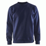 SWEAT COL ROND MARINE TAILLE S - BLAKLADER