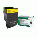 TONER LEXMARK 78C20Y0 JAUNE POUR IMPRIMANTE LASER - TONER AUTHENTIQUE