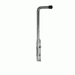 VERROUS DE PIED UNIVERSEL EN ACIER À VISSER - LOT DE 5 - Ø16 L500 ZINGUÉ BLANC TORBEL