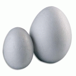 LOT OEUFS GRAINE CREATIVE STYROPOR 45X60 MM SACHET 25   UNITES - LOT DE 2