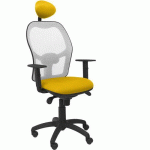 CHAISE JORQUERA AVEC APPUI-TÊTE GRIS/JAUNE - PIQUERAS Y CRESPO