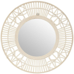 ATMOSPHERA - MIROIR IVONA BAMBOU D70CM CRÉATEUR D'INTÉRIEUR - IVOIRE