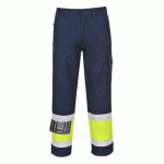 PORTWEST MV26 PANTALON HI-VIS MODAFLAME JAUNE/MARINE - TAILLE S - STANDARD